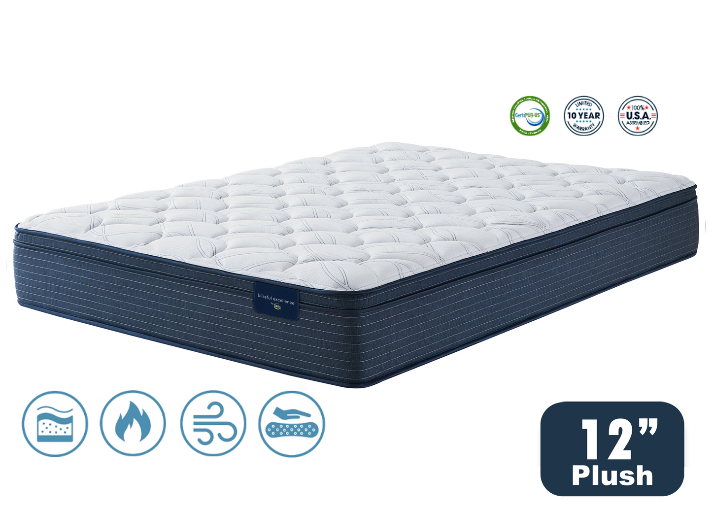 Meadow Brook Euro Top Serta Mattress