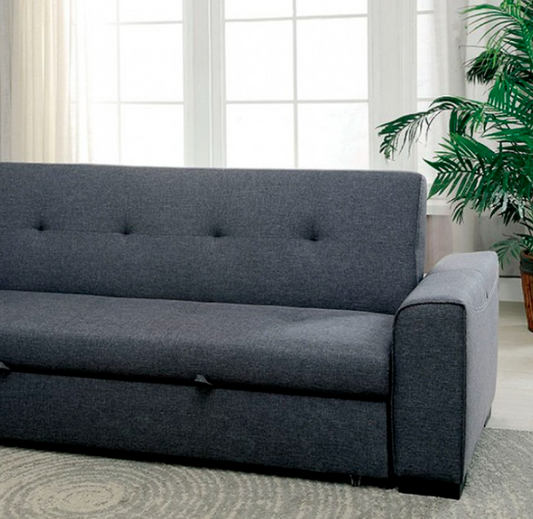 Reilly Contemporary Gray Living Room Futon Sofa