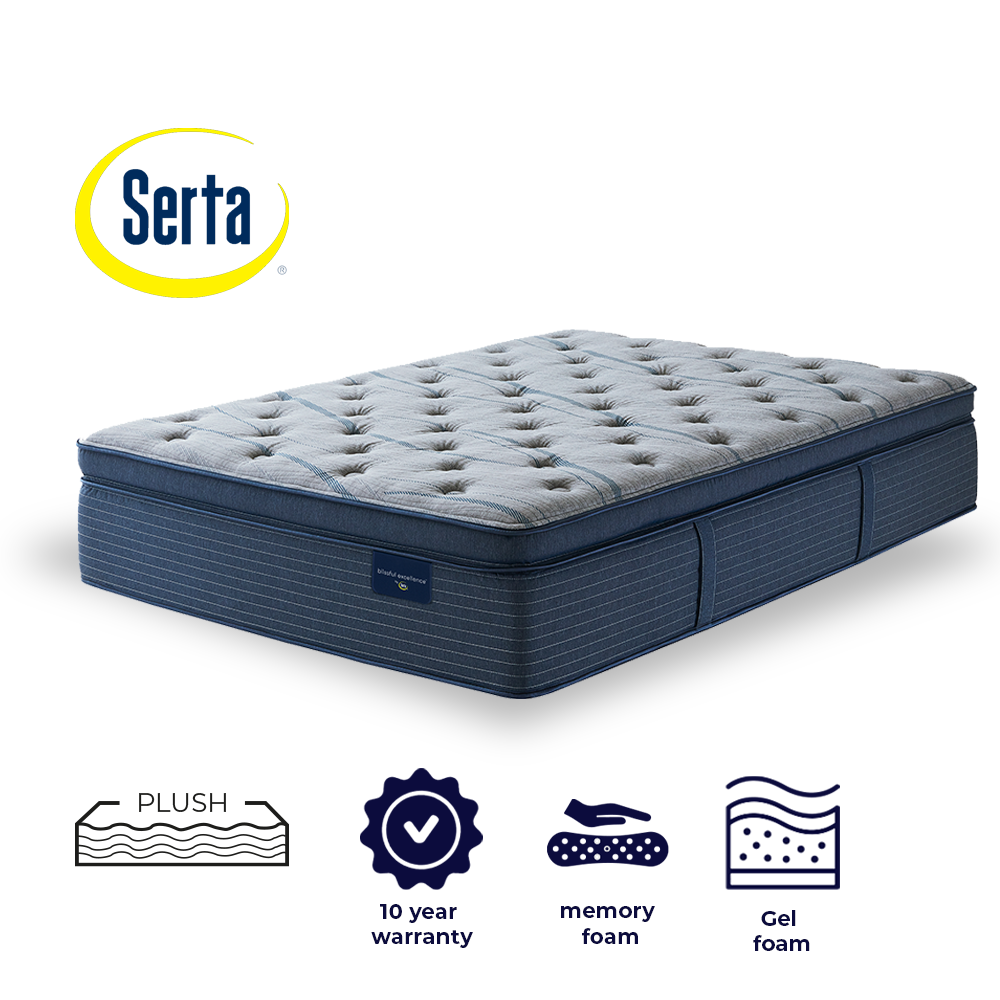 Blissful Plush Pillow Top Serta Mattress