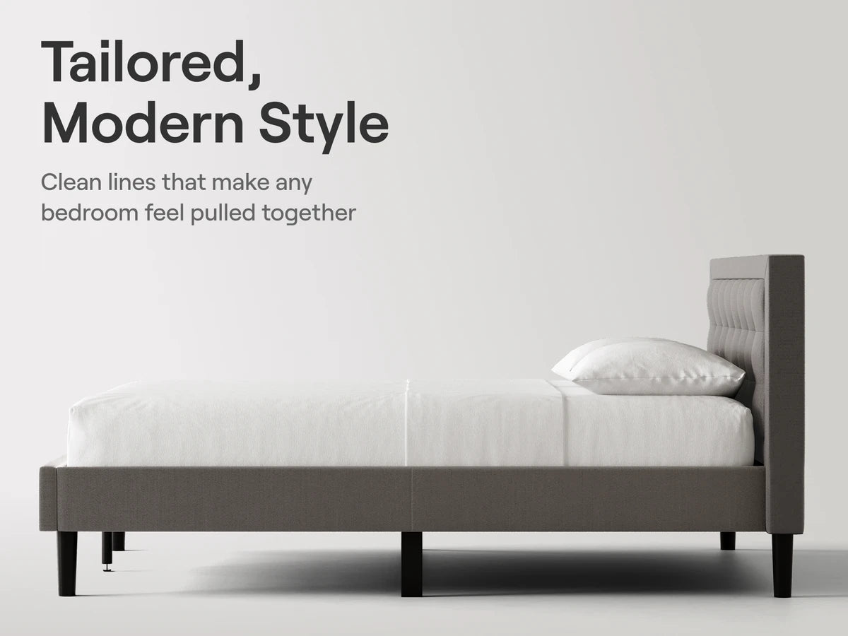 Nectar Mornington Upholstered Bed Frame with Headboard