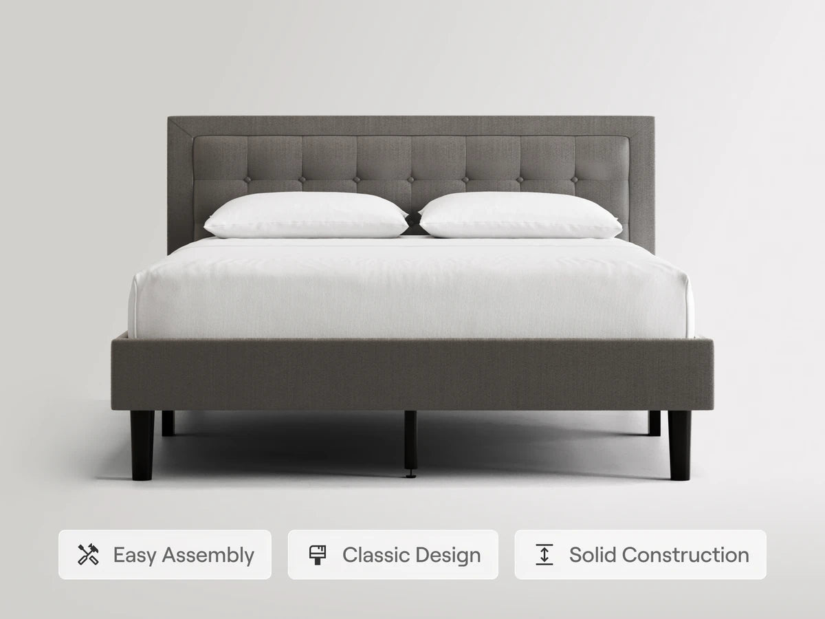 Nectar Mornington Upholstered Bed Frame with Headboard