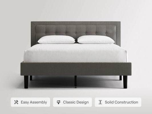 Nectar Mornington Upholstered Bed Frame with Headboard