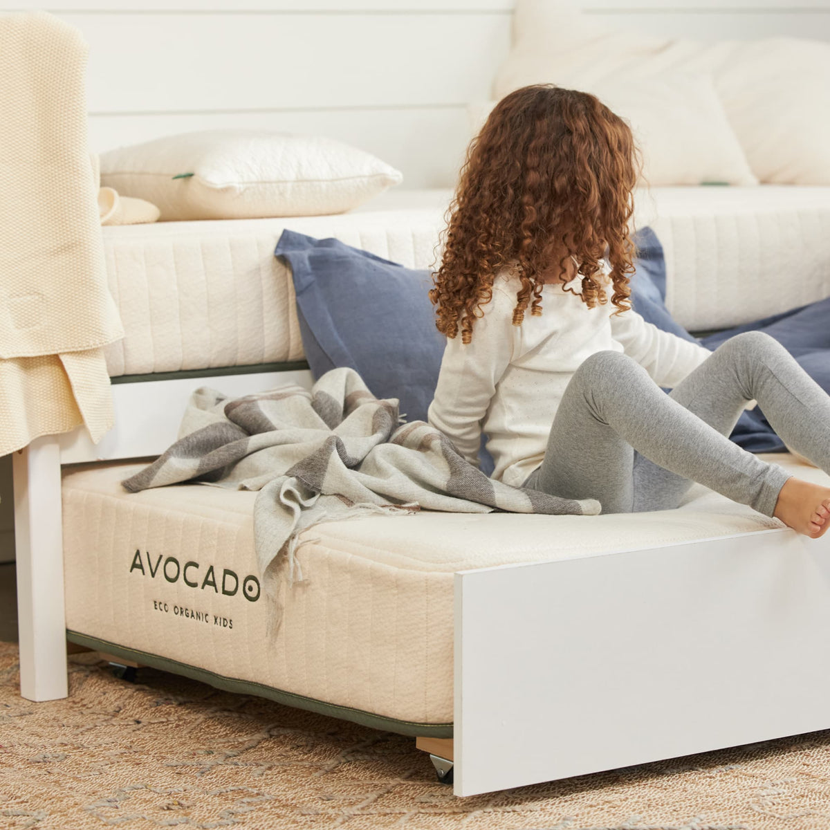 Avocado Eco Organic Kids Mattress in a children's bedroom