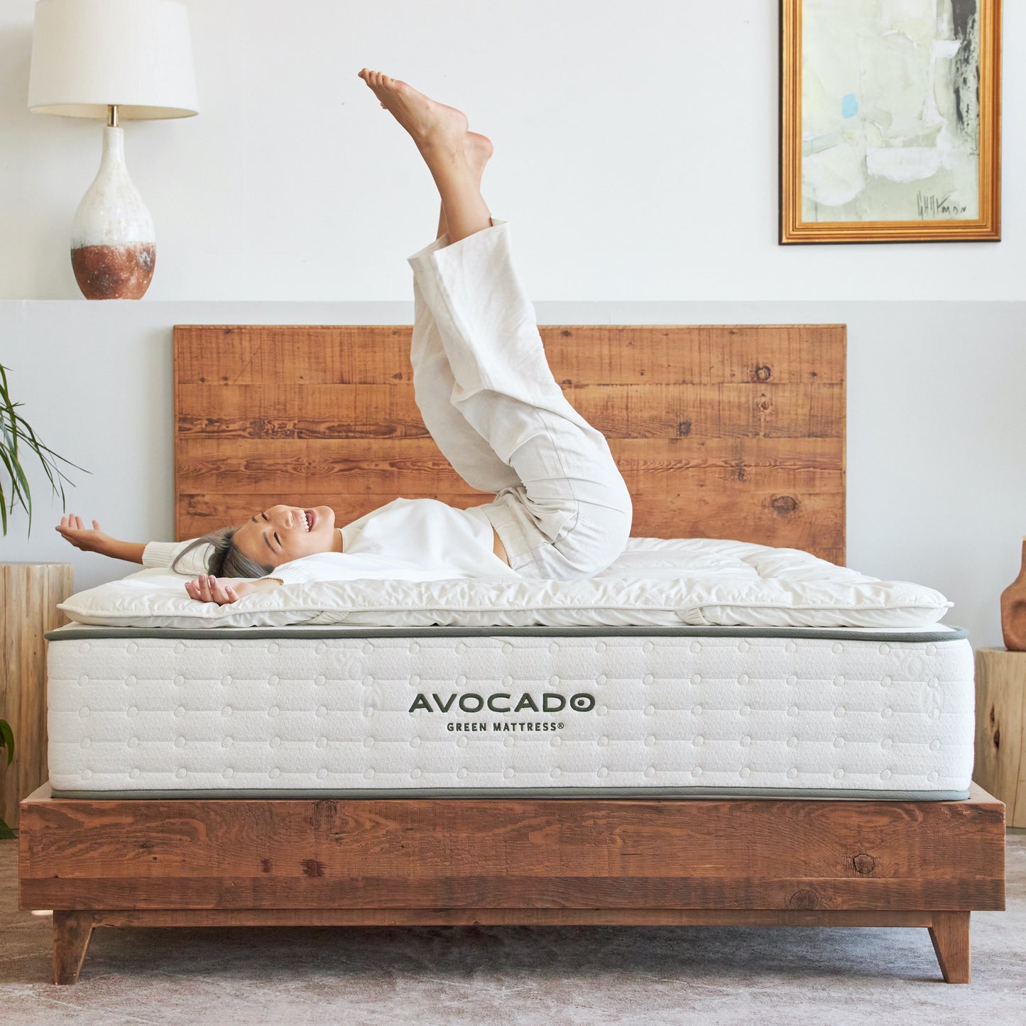 Alpaca Wool Mattress Topper lifestyle