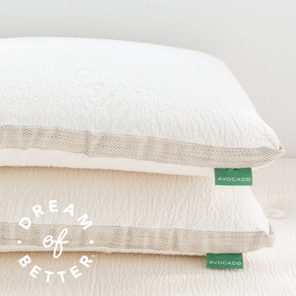 Avocado Molded Latex Organic Pillow