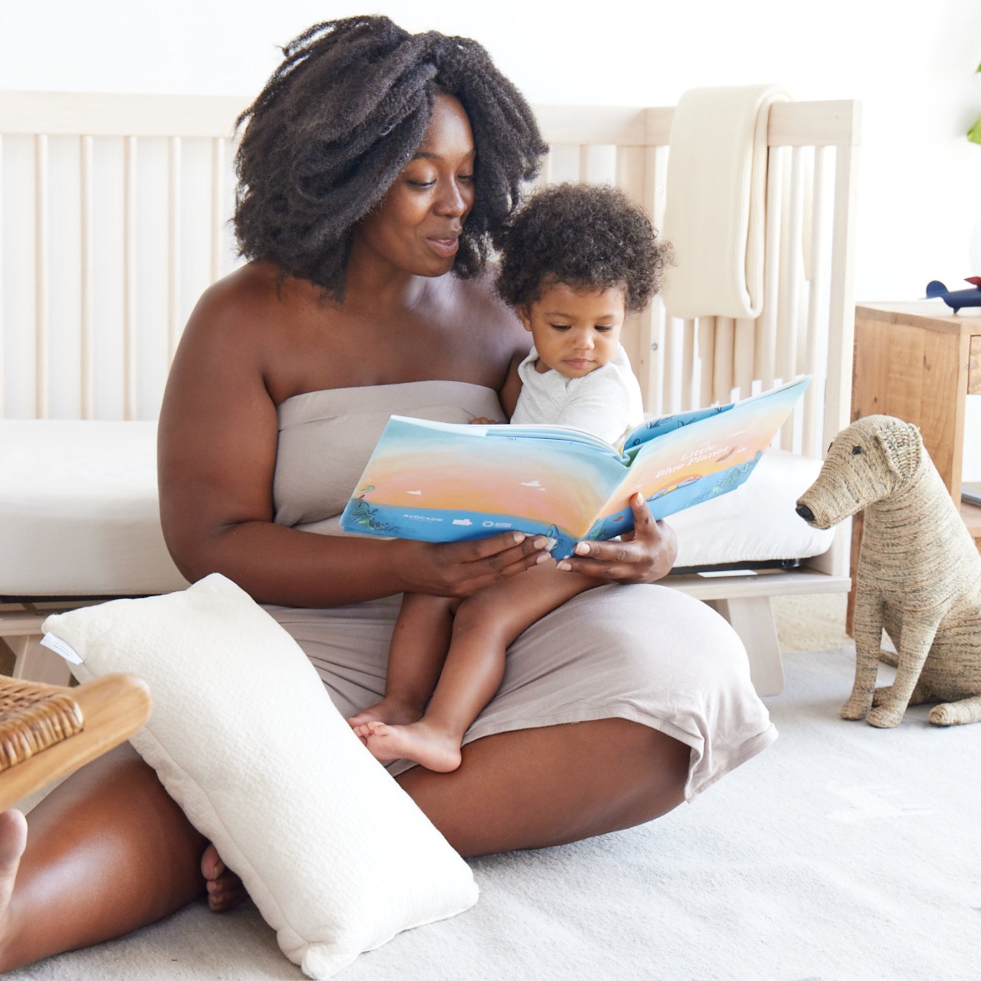 Organic Toddler Pillow with family