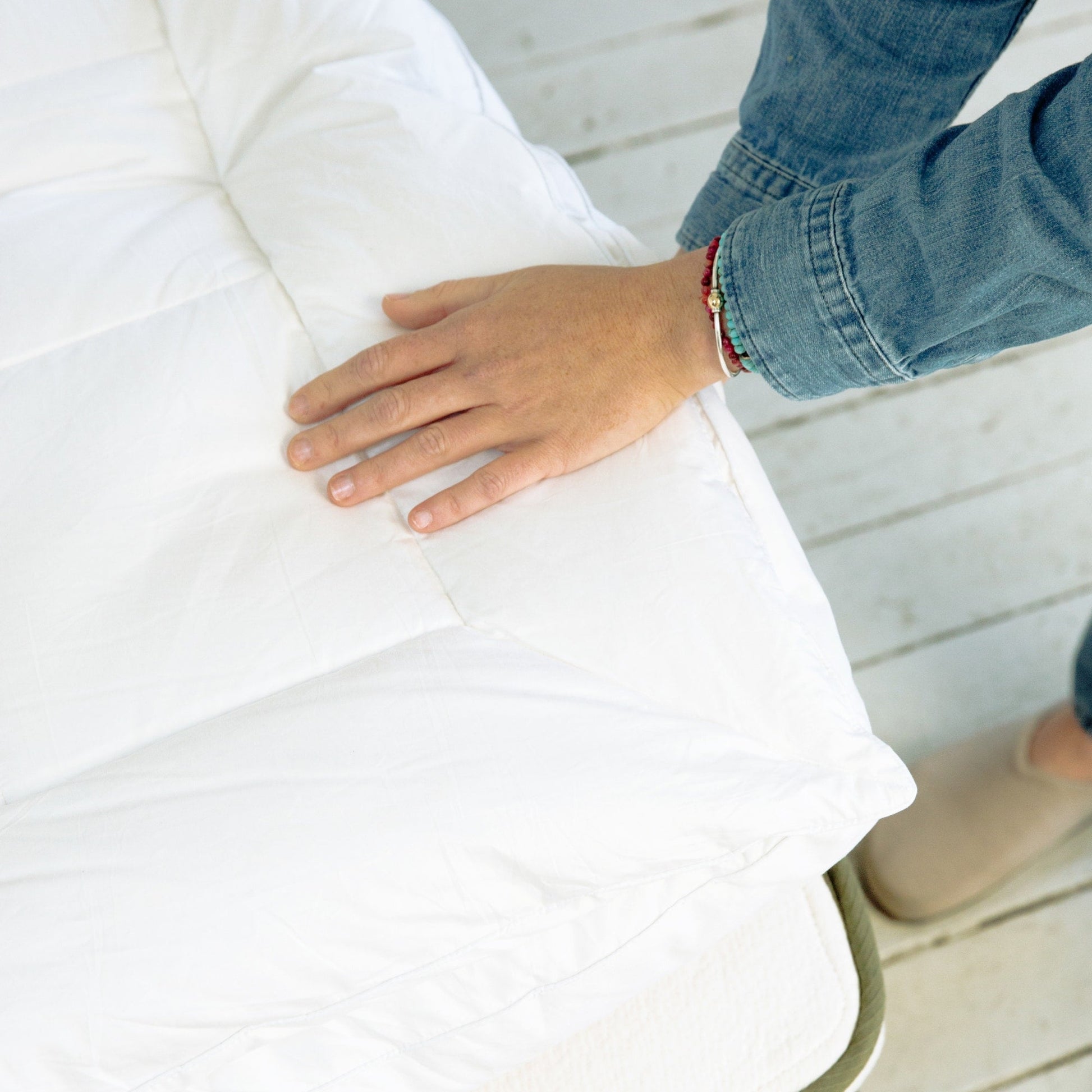 Down Mattress Topper detail