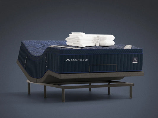 DreamCloud Luxe Hybrid Adjustable Bundle