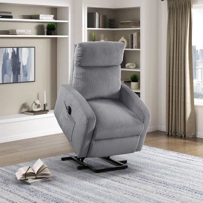 Lift assist recliner chair helping user stand comfortably