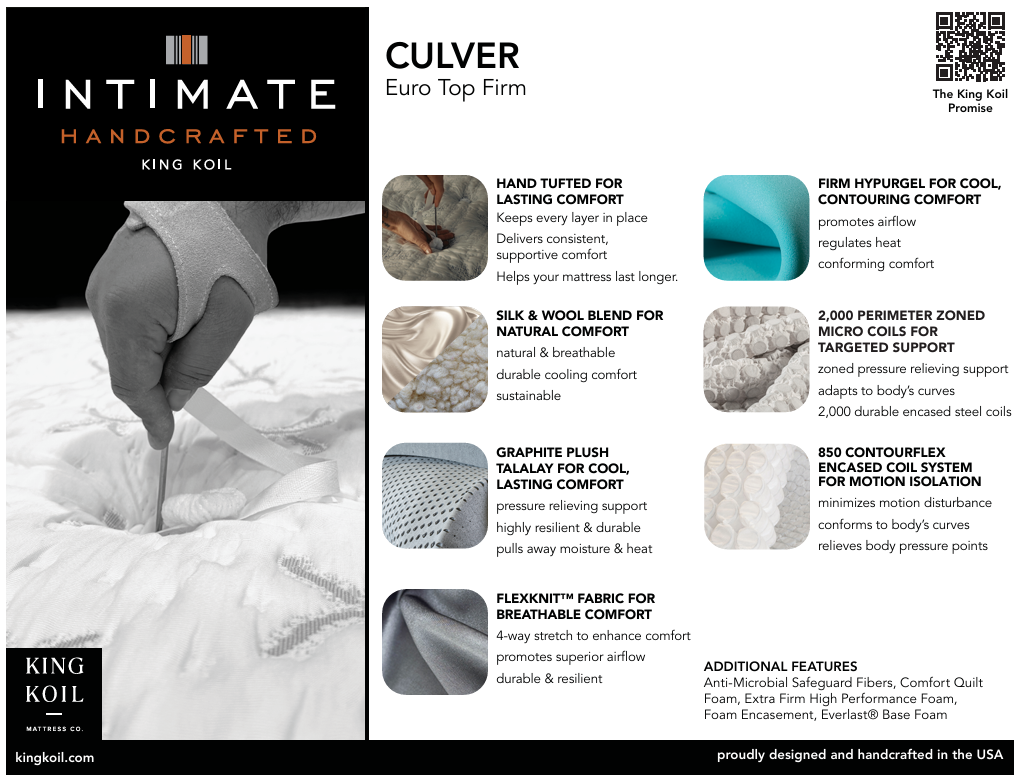 King Koil Intimate Culver Mattress