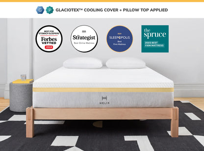Helix Dawn Core Mattress Cooling Cover Applied