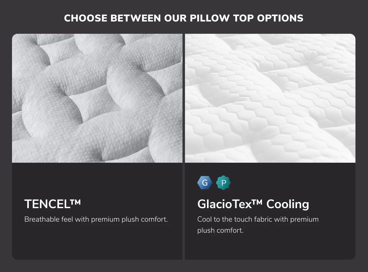 Helix Midnight Luxe Mattress Pillow Top Options
