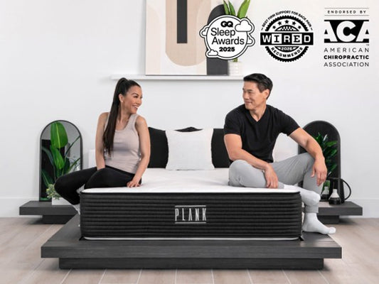 Couple who enjoy firmer mattresses
