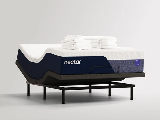 Nectar Luxe  Memory Foam Adjustable Bed Bundle