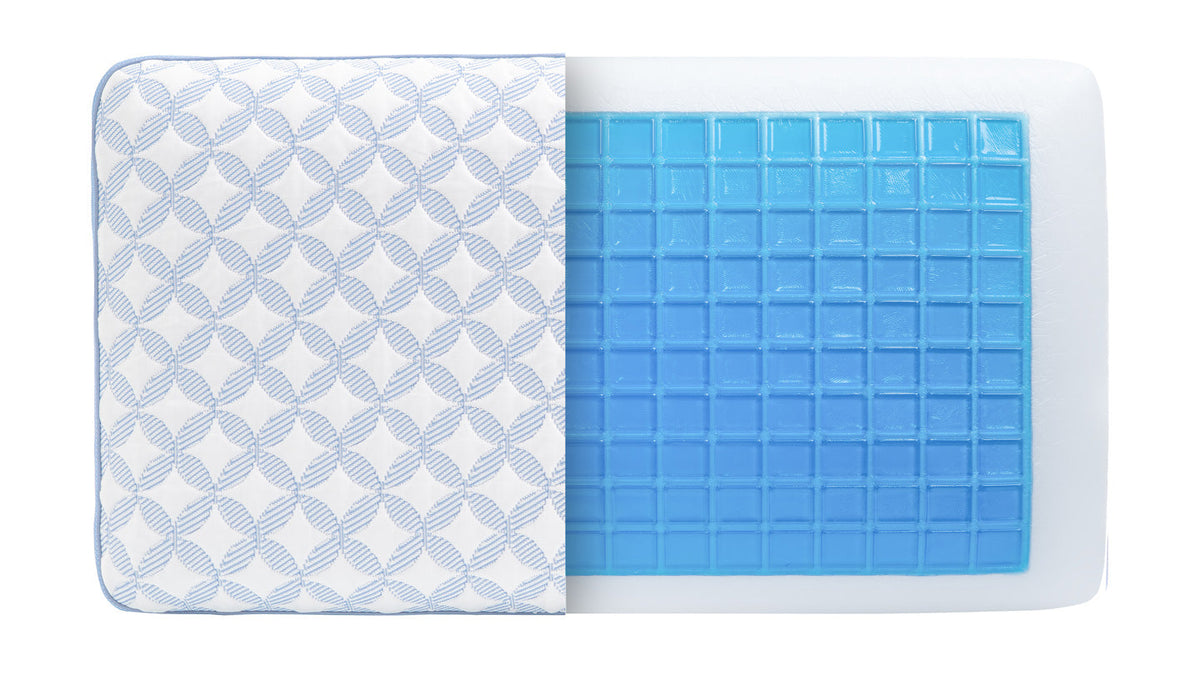 Bear Cooling Gel Grid Pillow - detail view