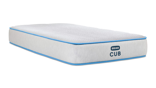 Bear Cub Kids Mattress with Arctic Blue trim