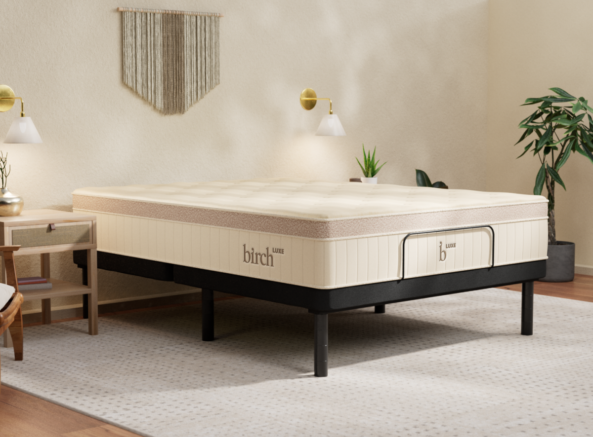 Birch Adjustable Base in flat position with mattress sold separately