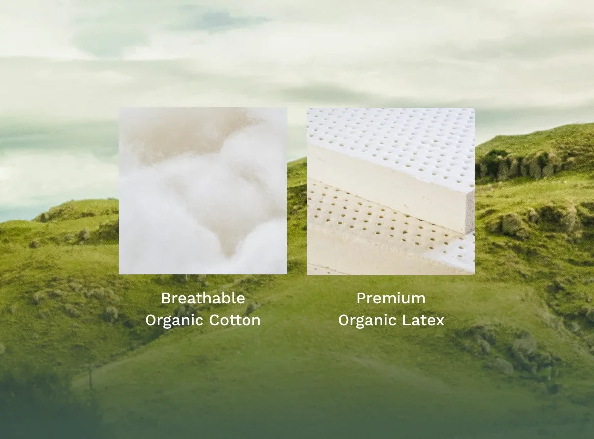 The Birch Essential Mattress is made with cotton and latex