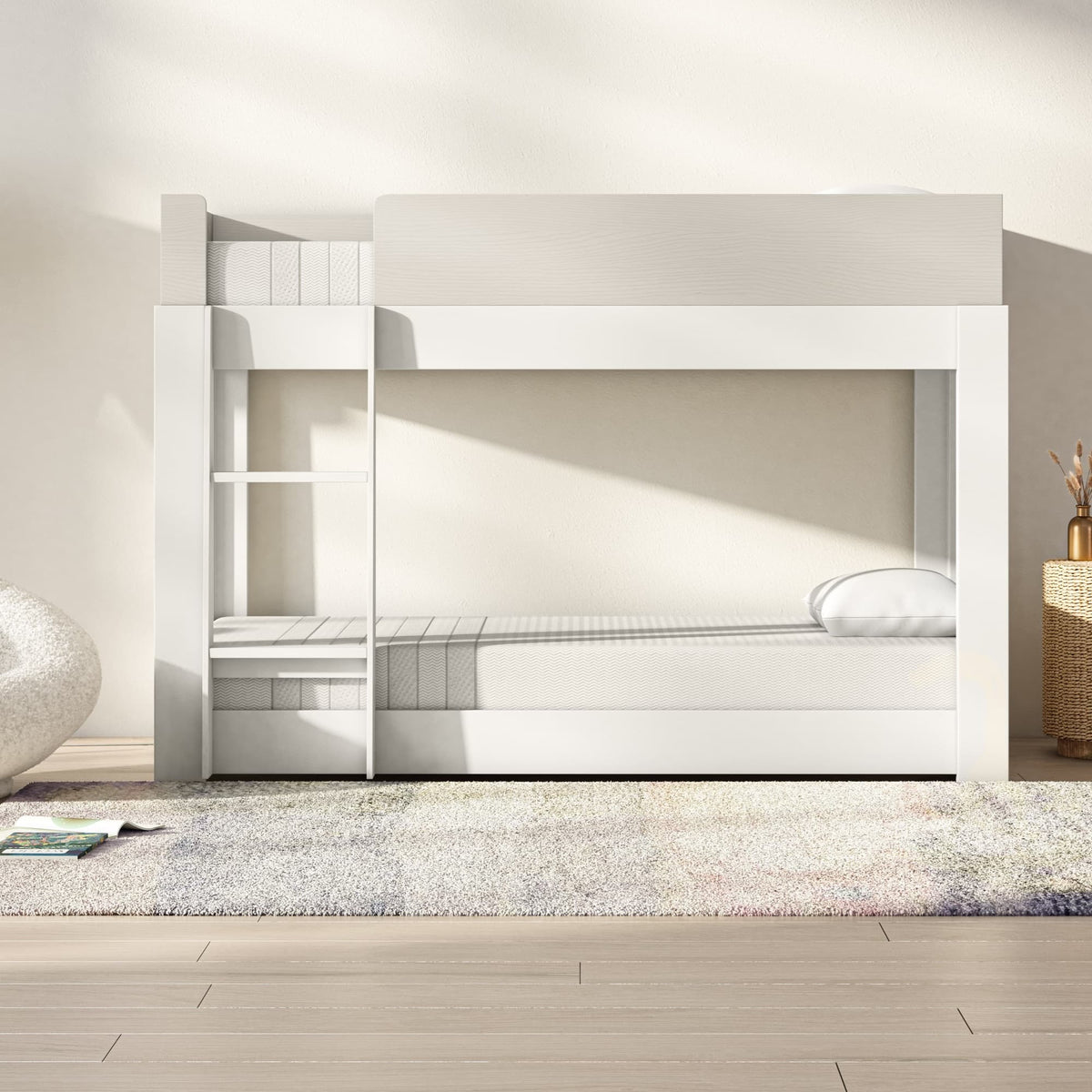 Leesa Kids Mattress in a bunk bed setting