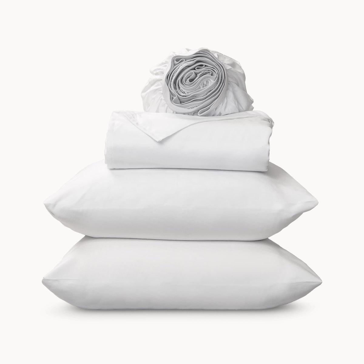 Leesa Cotton Blend Sheet Set in White