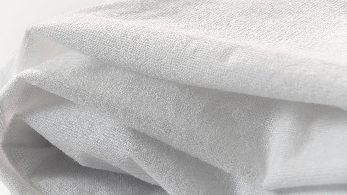Bear Terry Mattress Protector — fabric detail