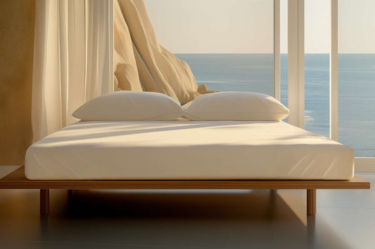 Sleep & Beyond Organic Cotton Sateen Fitted Sheet
