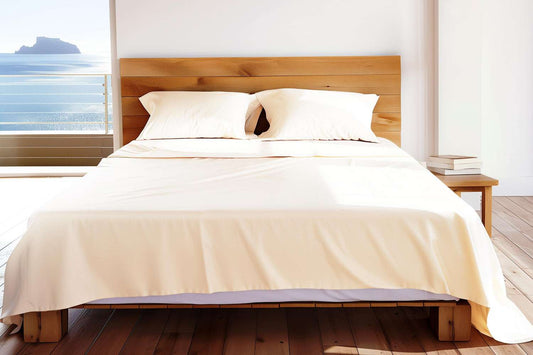 Sleep & Beyond mySheet Natural Cotton Sateen Sheet Set