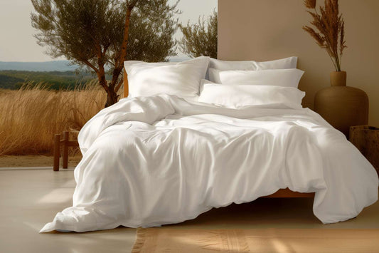 Sleep & Beyond Organic Cotton Sateen Duvet Cover Set