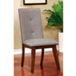 Abelone Rustic Walnut/Gray Dining Chair
