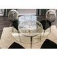 Abner Contemporary Silver Round Table