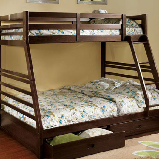 California Transitional Cherry Bunk Bed