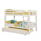 Cameron Transitional Style White Twin/Twin Bunk Bed
