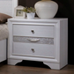 Chrissy Contemporary White Night Stand