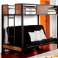 Claption Industrial Black Bunk Bed