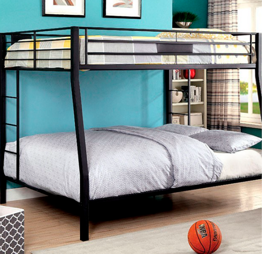 Claren Contemporary Black Bunk Bed