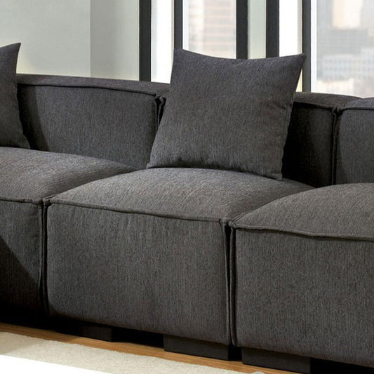 Langdon Contemporary Gray Living Room Armless Chair