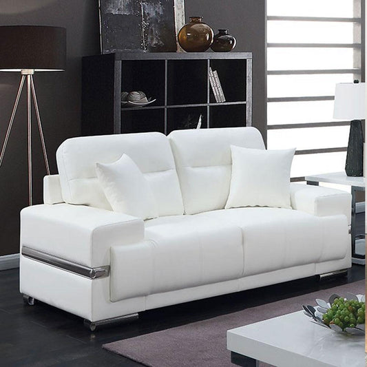 Zibak contemporary white Living Room Love Seat