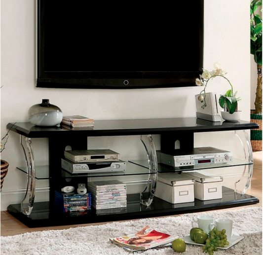 Ernst Contemporary clear Living Room 72" Tv Stand