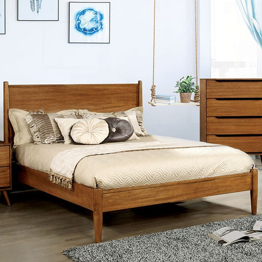 Mid-Century Fine Oak Bed