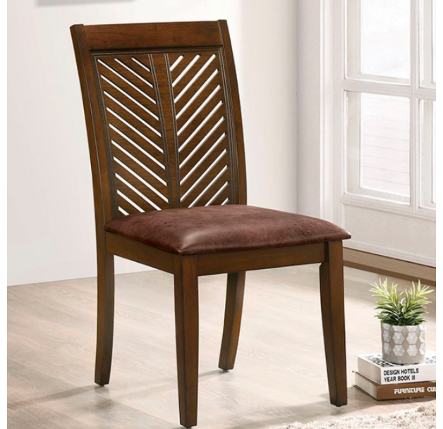 Garnett Transitional Walnut/Brown Dining Chair
