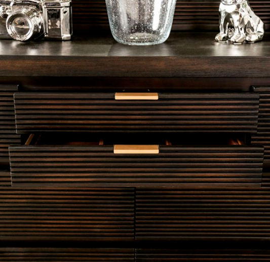 Laurentian Contemporary Dark Walnut Dresser