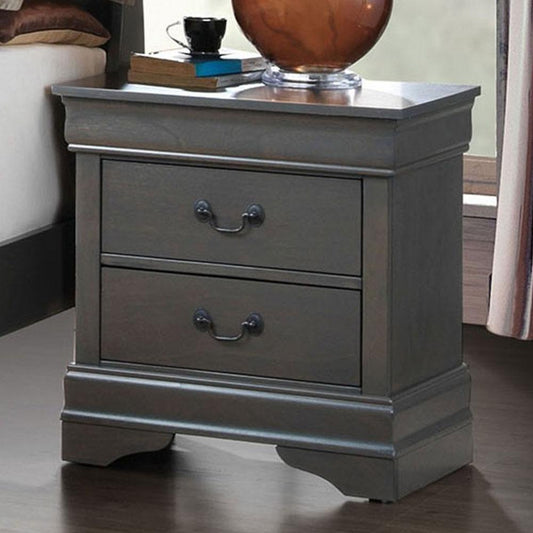 Louis Philippe - Transitional - Gray - Night Stand