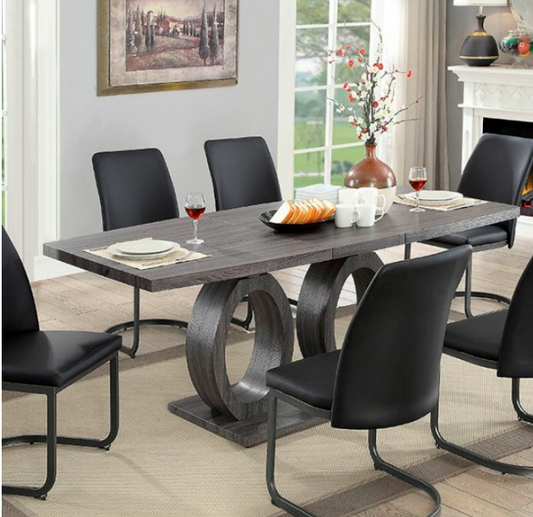 Saskia Contemporary Gray Dining Table