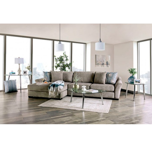 Sigge Transitional Light Gray Living Room Sectional