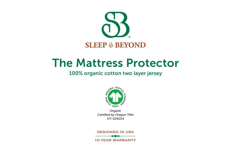 Organic Cotton Waterproof Mattress Protector - Hypoallergenic Cotton
