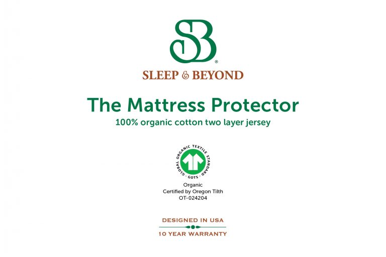 Organic Cotton Waterproof Mattress Protector - Hypoallergenic Cotton