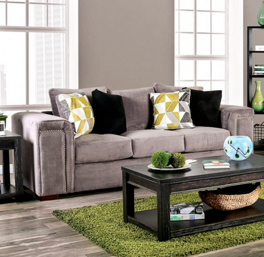 Bradford Transitional Gray Living Room Sofa