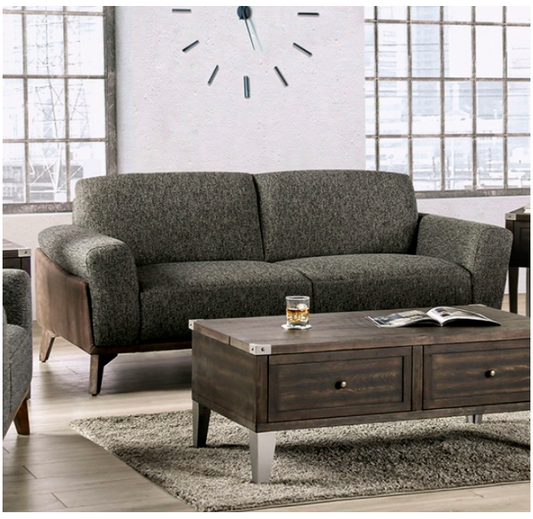 Kloten  Mid-century Modern  Gray - Sofa